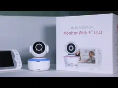 монитор младенца 0.3Mega 720P монитор младенца экрана 5 дюймов беспроводной видео- с вращая камерой video