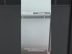 Жалюзи размером 64 дюйма * 22 дюйма между закаленным стеклом толщиной 1 дюйм Ременный привод вместо троса video