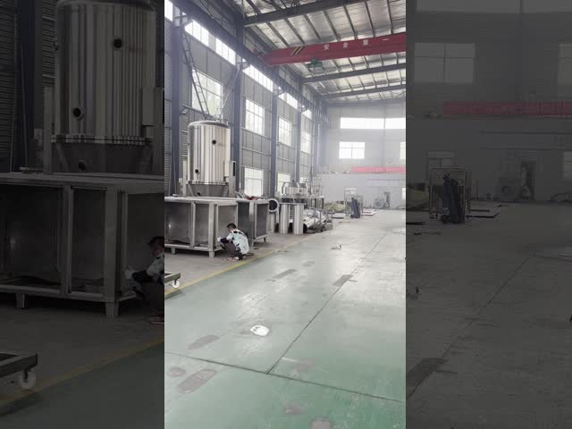 FL Vertical Fluid Bed Granulator 160KGS Pharmaceutical Spray Granulating Machine
