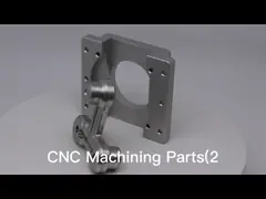 Подгонянные части CNC подвергая механической обработке анодировали алюминиевые части нержавеющей стали CNC сверля video