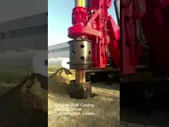 Customize Top Standard Bore Pile Casing Drilling Rig Tools Double Wall Casing For Concrete Piles