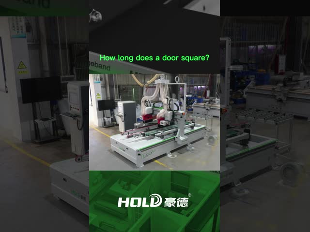 Through Feed CNC Door Four-Side Cutter With Scoring Saw And Main Saw