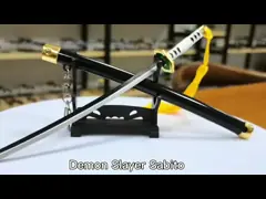 Прочный цинковый сплав убийца демонов брелок подарок сабито металлический меч модель катана игрушки video