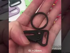 Пряжка Webbing Carabiner аксессуаров металла, пряжки ворот весны крюка Olecranon щелчковые video