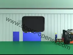 Industrial PVC Fabric/Plastic Fast Acting Roll up High Speed Door Roller Shutter Gate radar sensor