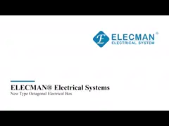 4inch гальванизировало стальные восьмиугольные металлические коробки выхода для приспособлений освещения video