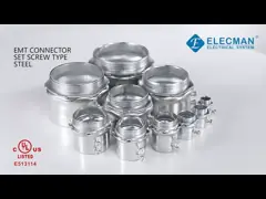 УЛ перечислил стальной тип установочного винта соединителей ЭМТ материала штуцер трубопровода 1 дюйма video