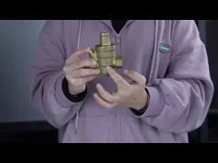 DN20 BSP 3/4 ''регулятор латунный регулятор давления воды PN 1,6 регулируемый редукционный клапан с манометром video