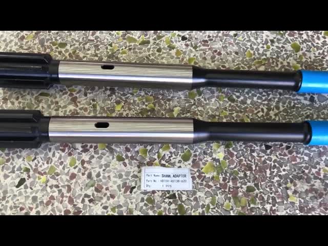 Адаптер для буровых деталей Детали машины Адаптер хвостовика сверла HD709-45T38-620 для добычи полезных ископаемых видео