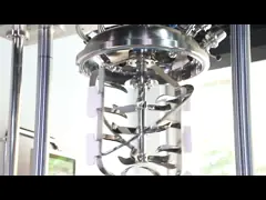 Управление ПЛК Гидравлическое подъемное вакуумное эмульгирующее гомогенизаторное устройство для производства кремовой мази video