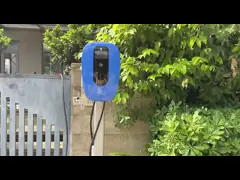 Indoor Outdoor Orange Wallbox EV Charger 22KW 32A Mobile Control