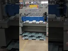 украшать пола 380V 50Hz свертывает формирующ палубу металла машины формируя машину video