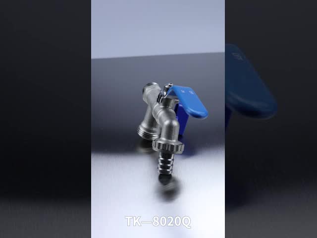 1/2Inch Washing Machine Hose Bib Cock With Double Nozzle PN16 1/2