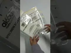 Печатание сумки перехода образца полиэтилена 95кПа прозрачное изготовленное на заказ video