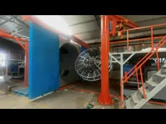 Üretim tesisi, PLC kontrol sistemi ile rotomolding makinesi