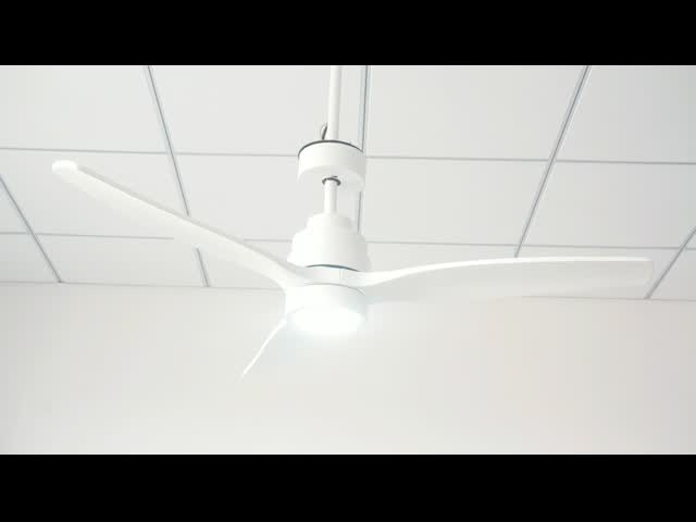3つの木製の刃が付いているリモート・コントロール220V 50HZ 5の速度LEDの天井に付いている扇風機