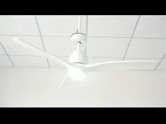 Дистанционное управление 220В 50Гц 6 скоростной светодиодный потолочный вентилятор с 3 деревянными лезвиями video