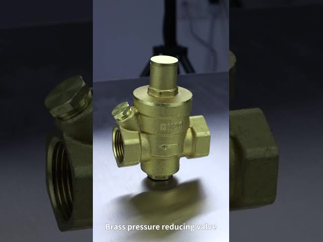 Válvula reguladora de pressão de água de latão PN16 1/2 pol. 3/4 pol. com manômetro