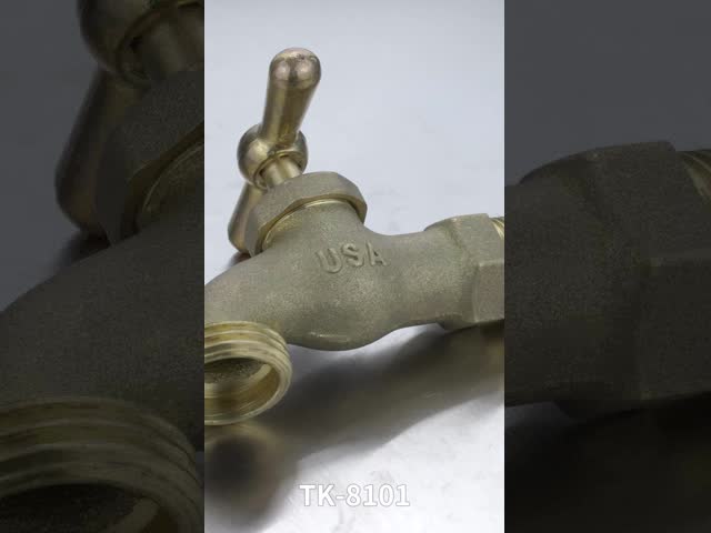 Одноместный кран для бассейна с холодной водой Открытый сад Ванная комната Краны Настенное крепление Латунный кран видео