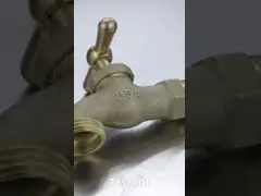 Одноместный кран для бассейна с холодной водой Открытый сад Ванная комната Краны Настенное крепление Латунный кран video