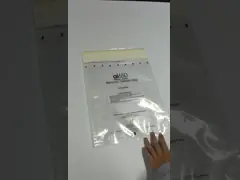 прозрачный мешочек на молнии для медицинского образца биологической опасности video