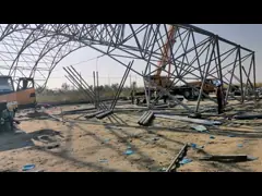 Полуфабрикат структура здания S235JR железного каркаса SGS светлая для сарая угля video