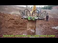 High Capacity Pile Foundation Breaker With Max Cylinder Stroke Of 135mm And Excavating Capacity Of ≥10t