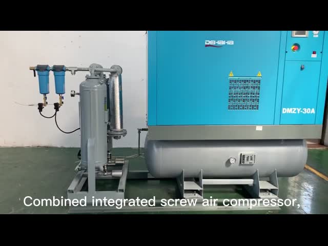 232psi Combined Screw Air Compressor 500 Liter 30hp Stationary Industrial