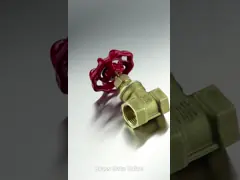 Латунная ручная кованая запорная заслонка Бсп женская запорная заслонка колеса ручки резьбы латунная для газа водяного масла video