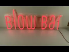 ODM OEM светов стены домашнего оформления пинка неоновой вывески СИД смолы силикона неоновый video