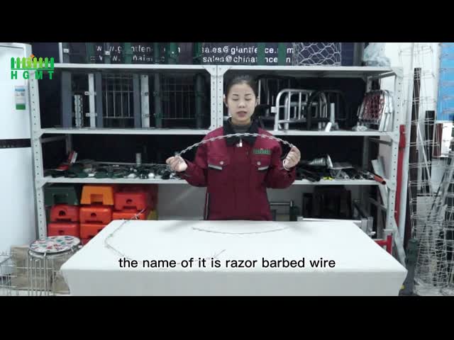 L32Ft Galvanized Razor Barbed Wire
