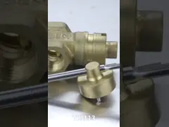 Тип T запираемый 1/2-дюймовый BSP с внутренней резьбой латунный шаровой запорный клапан video