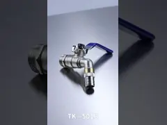 Особенное соединение шланга сопла подключает латунный клапан Bibcock для пользы сада на открытом воздухе video