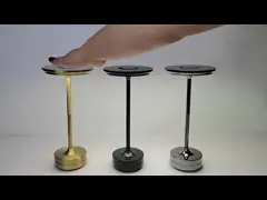 European Style Home Decor USB Rechargeable Dimmer Touch Aluminum LED Table lamp For Restaurant