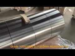 Grade 1050 / 1060 Aluminum Foil Oxidized Surface 0.1 X 310mm