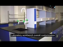Верстак химической лаборатории таблицы ISO140001 лаборатории физики мебели лаборатории video