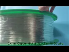 0.4mm Copper Nickel Alloy Wire C7521 Bzn 18-20 Nickel / Germany Silver Wire