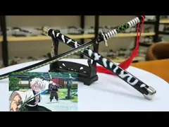 Аниме Меч Убийца Демонов Брелок Синазугава Санеми Ничирин Мини Катана Брелок video