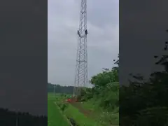 Башня 4 решетки радиосвязи свободная стоя шагающая video