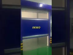 Двери шторки ролика датчика радиолокатора высокоскоростные, быстрая дверь шторки Виндпрооф  video