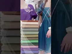 133X94 100% Cotton Woven Shirt Dress Fabric Imitation Tencel 125-130GSM