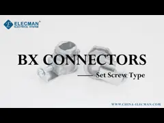 Тип цинк седловины соединителя штуцеров гибких спиральных трубок для неметаллического AC (BX) или MC video