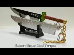 22 см брелок для убийц демонов Uzui Tengen Nichirin Swords Toy video