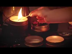 Dried Flower Fragrance Tin Scented Candle Handmade Wedding Giveaways