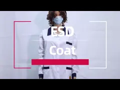 All Sizes Available ESD Antistatic TC Coat White Customized Color