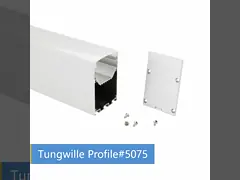 Квадрат 6063 Т3 привел профиль света прокладки алюминиевый для домашнего освещения video