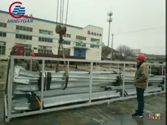 Погружение шагающей трубчатой стальной башни 3 горячее, гальванизированные башни радиопередачи video