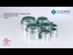 Изолированный стальной дюйм типа 1 setscrew соединителя винта EMT video