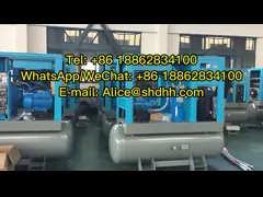 Одиночный совмещенный компрессор воздуха винта 15кВ компрессор воздуха винта 15 л.с. роторный с осушителем video