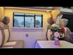 Автоматическая передача RV Караван Van Foton, автомобиль стеклоткани на открытом воздухе располагаясь лагерем украсила video